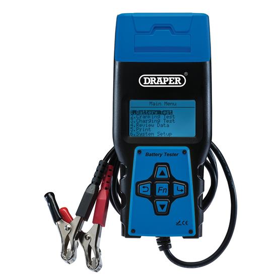 Draper 92445 ʋT-P) - Battery Tester with Printer