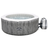 Dellonda DL88 - Dellonda 2-4 Person Inflatable Hot Tub Spa with Smart Pump - Wood Effect