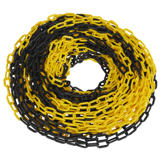 Sealey BYC25M - Safety Chain Black/Yellow 25m x 6mm