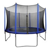 Dellonda DL69 - Dellonda 12ft Heavy-Duty Outdoor Trampoline with Safety Enclosure Net