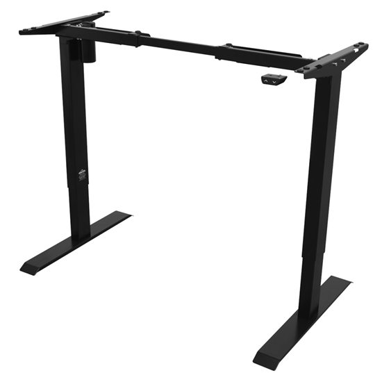 Dellonda DH17 - Dellonda Single Motor Adjustable Desk Frame, 70kg Capacity, Black - DH17