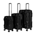 Dellonda DL10 - Dellonda 3-Piece Lightweight ABS Luggage Set  - 20", 24", 28" - Black - DL10