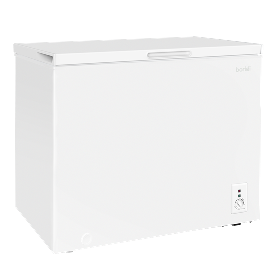 Baridi DH111 - Baridi Freestanding Chest Freezer, 199L Capacity, Garages and Outbuilding Safe, -12 to -24°C Adjustable Thermostat with Refrigeration Mode, White