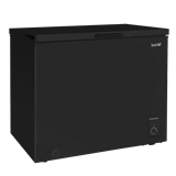 Baridi DH151 - Baridi Freestanding Chest Freezer, 199L Capacity, Garages and Outbuilding Safe, -12 to -24°C Adjustable Thermostat with Refrigeration Mode, Black