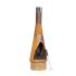 Dellonda DG110 - Dellonda Outdoor/Garden/Patio Conical Chiminea, Fireplace, Fire Pit, Heater, H127cm - Corten Steel