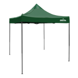 Dellonda DG128 - Dellonda Premium 2x2m Pop-Up Gazebo, Heavy Duty, PVC Coated, Water Resistant Fabric, Supplied with Carry Bag, Rope, Stakes & Weight Bags - Dark Green Canopy