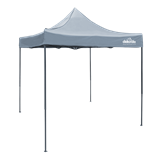 Dellonda DG129 - Dellonda Premium 2x2m Pop-Up Gazebo, Heavy Duty, PVC Coated, Water Resistant Fabric, Supplied with Carry Bag, Rope, Stakes & Weight Bags - Grey Canopy