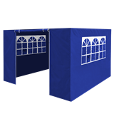 Dellonda DG143 - Dellonda Premium Side Walls/Doors/Windows for Gazebo/Marquee, Fits 2 x 2m Models - Blue