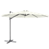 Dellonda DG268 - Dellonda Ø3m Garden/Patio Cantilever Parasol/Umbrella with Crank Handle, 360° Rotation, Tilt and Cover, Cream