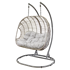 Dellonda DG61 - Dellonda Egg Hanging Swing Chair, Wicker Rattan Basket, Steel Frame, Double