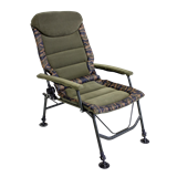 Dellonda DL73 - Dellonda Deluxe Portable Fishing/Camping Chair, Reclining, Padded Armrests and Back, Adjustable Height, Rotating Feet for Multiple Terrain, Foldable