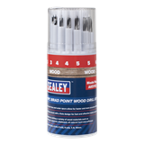 Sealey AK5703 - Brad Point Wood Drill Bit Set 11pc