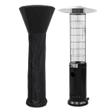 Dellonda DG226 - Dellonda Gas Patio Heater 13kW for Commercial & Domestic Use, Black, Supplied with Water Resistant Cover