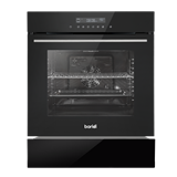 Baridi DH234 - Baridi 60cm 10-Function Fan-Assisted Oven with Touchscreen Controls & 60cm Warming Drawer Bundle, Black
