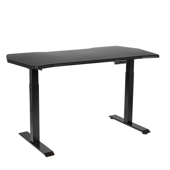 Dellonda DH241 - Dellonda Carbon Electric Height Adjustable Standing Desk, 1400 x 700mm Dual Motor 100kg