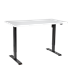 Dellonda DH36 - Dellonda White Electric Height Adjustable Standing Desk, Quiet, Home Office, 1400x700mm