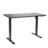 Dellonda DH38 - Dellonda Black Electric Height Adjustable Standing Desk, Quiet, Home Office, 1400x700mm