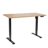 Dellonda DH41 - Dellonda Oak Electric Height Adjustable Standing Desk with Memory, Quiet & Fast 1400 x 700mm