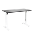 Dellonda DH69 - Dellonda Single Motor Height-Adjustable Electric Sit & Stand Desk with Black Desktop & White Frame