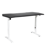 Dellonda DH70 - Dellonda Single Motor Height-Adjustable Electric Sit & Stand Gaming Desk with Carbon Fibre Desktop & White Frame