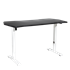 Dellonda DH70 - Dellonda Single Motor Height-Adjustable Electric Sit & Stand Gaming Desk with Carbon Fibre Desktop & White Frame