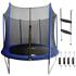 Dellonda DL94 - Dellonda 10ft Heavy-Duty Outdoor Trampoline for Kids with Safety Enclosure Net, Includes Anchor Kit & Ladder