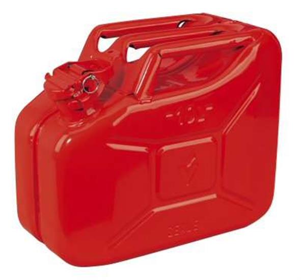 Sealey JC10 - Jerry Can 10ltr - Red