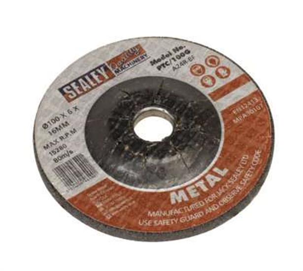 Sealey PTC/100G - Grinding Disc 100 x 6 x 16mm