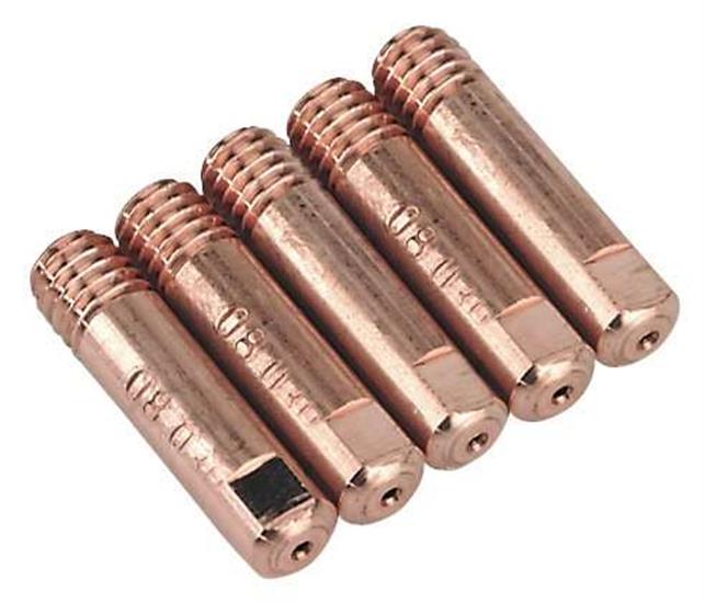 Sealey MIG957 - Contact Tip 0.8mm TB15 Pack of 5