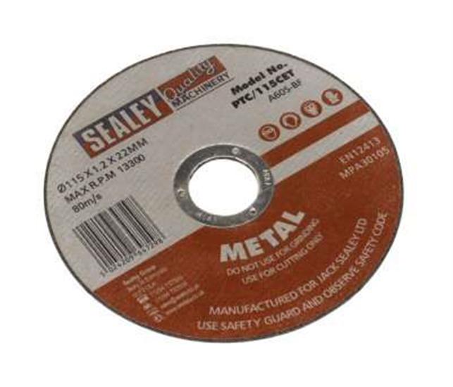 Sealey PTC/115CET - Cutting Disc 115 x 1.2 x 22mm