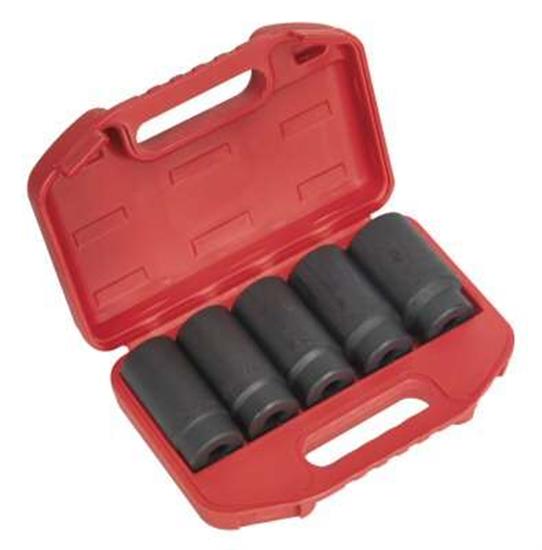 Sealey SX050 - Impact Hub Nut Socket Set 5pc 1/2"Sq Drive