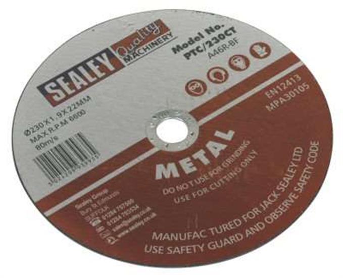 Sealey PTC/230CT - Cutting Disc 230 x 1.9 x 22mm