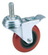 Draper 65516 �) - Swivel Bolt Fixing Polyurethane Wheel With Brake