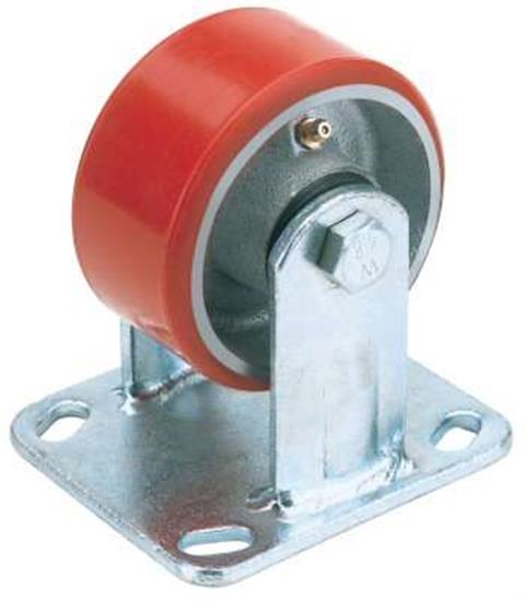 Draper 65528 �) - Fixed Plate Fixing Heavy Duty Polyurethane Wheel