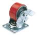 Draper 65533 (606200pb) - Swivel Plate Fixing Heavy Duty Polyurethane Wheel With Brake