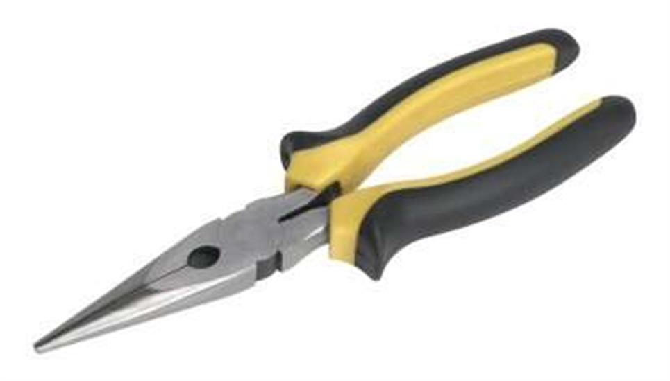 Sealey S0812 - Long Nose Pliers Comfort Grip 200mm