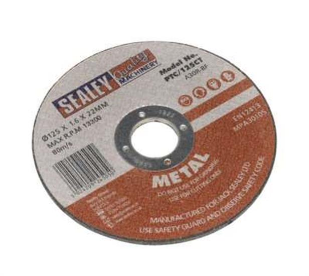 Sealey PTC/125CT - Cutting Disc 125 x 1.6 x 22mm