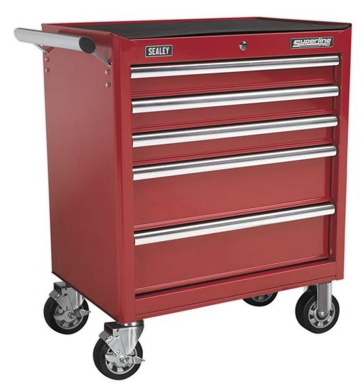 Sealey AP33459 - Rollcab 5 Drawer with Ball Bearing Runners - Red