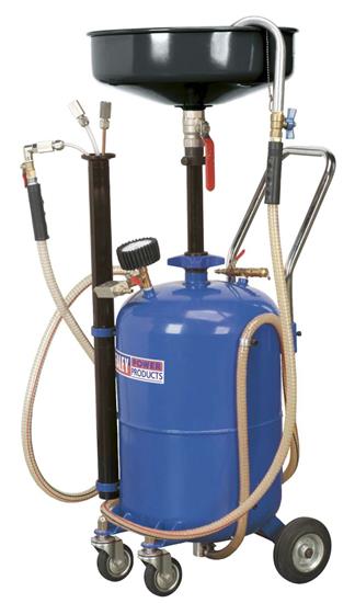 Sealey AK456DX - Mobile Oil Drainer with Probes 35ltr Air Discharge