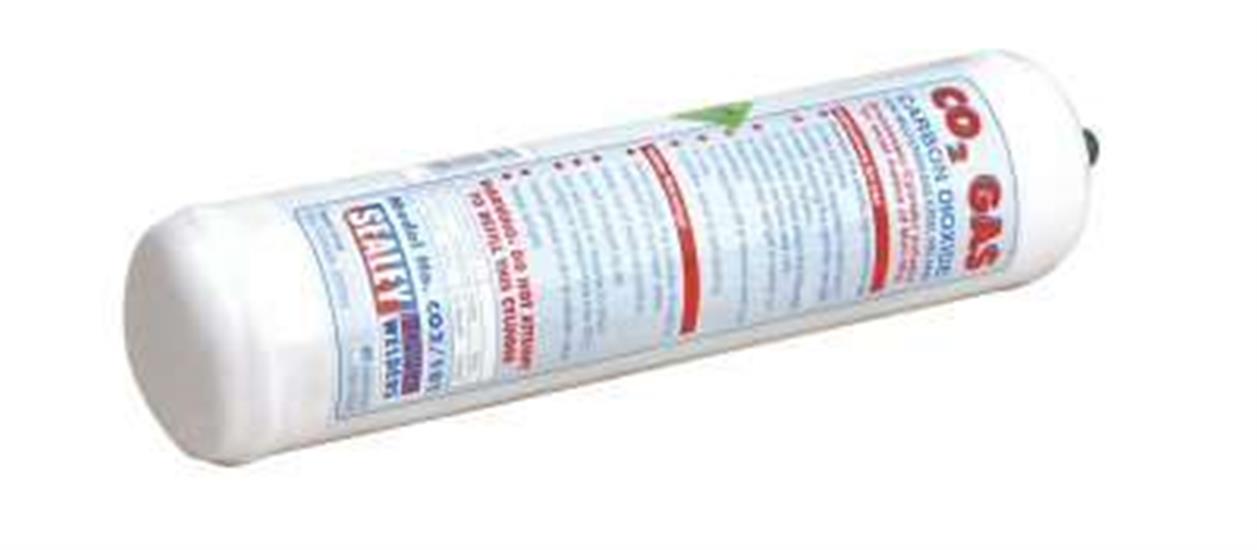 Sealey CO2/101 - Gas Cylinder Disposable Carbon Dioxide 600g