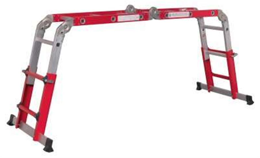 Sealey AFPL2 - Aluminium Multipurpose Ladder EN131 Adjustable Height