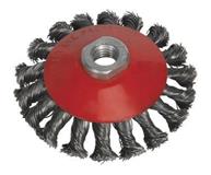 Sealey CWB100 - Conical Wire Brush 100mm M10 x 1.5mm