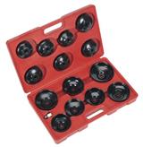 Sealey VS7003 - Oil Filter Cap Wrench Set 15pc