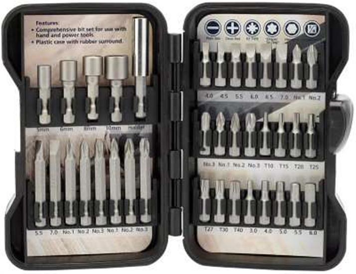 Draper 18561 ⣫s37) - 36 Piece Insert Bit Set