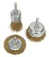 Sealey BWBS03 - Wire Brush Set 3pc Brassed