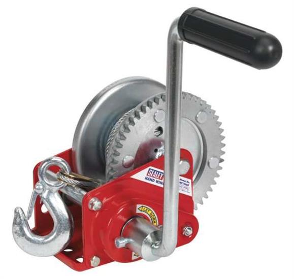Sealey GWC1200B - Geared Hand Winch with Brake & Cable 540kg Capacity