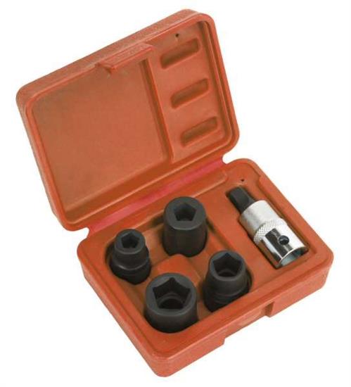 Sealey VS0464 - Brake Calliper Socket Set 5pc 1/2"Sq Drive