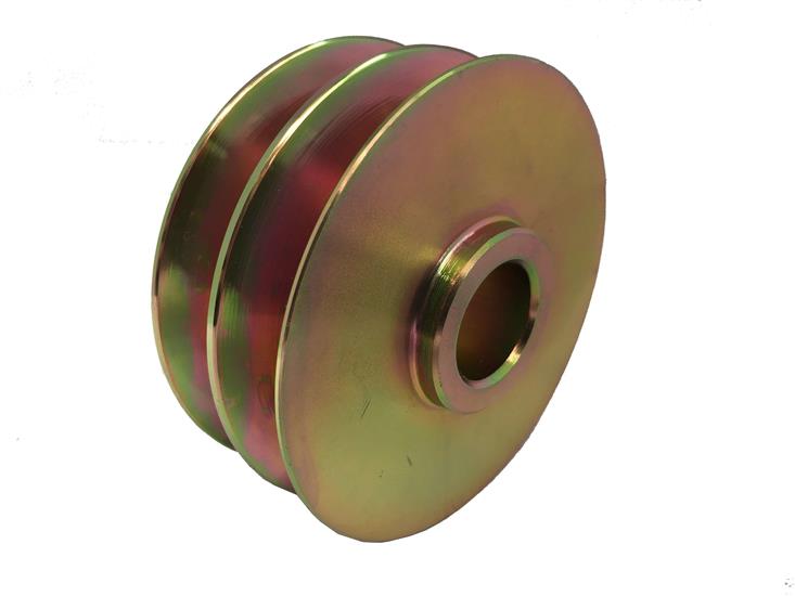 WOSP LMP041-15 - 90mm O.D. Steel twin V pulley with 22mm bore
