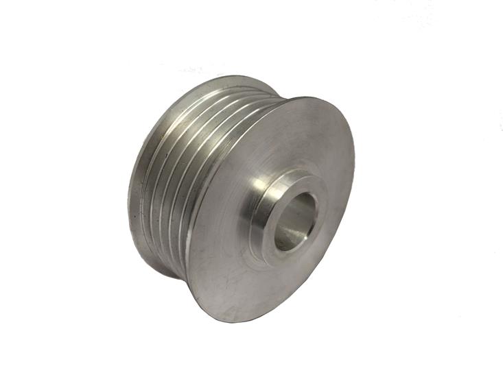 WOSP LMP083-15-HA - 49mm OD. Steel multi-groove pulley PV4. 15mm Bore