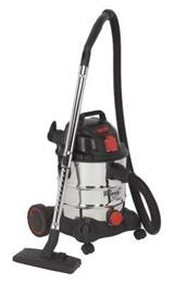 Sealey PC200SDAUTO - Vacuum Cleaner Industrial 20ltr 1400W/230V Stainless Bin Auto Start